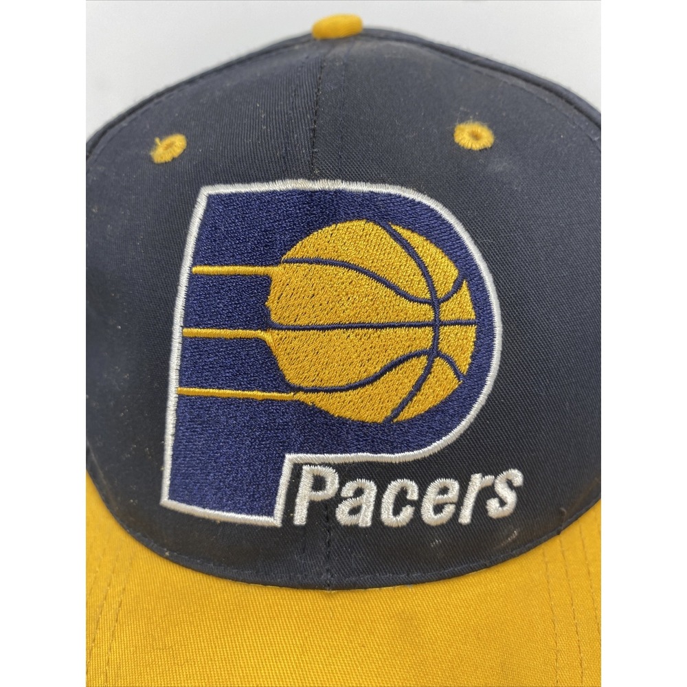 Vintage Indiana Pacers Twins Enterprise 90s NBA Adjustable Snapback Hat Cap Gift - Picture 3 of 13